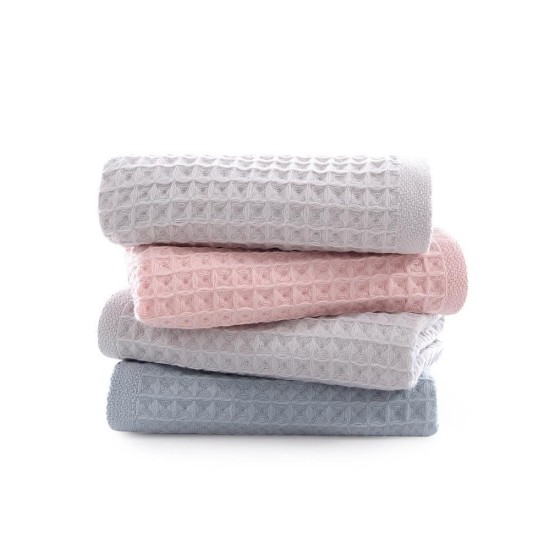 Honeycomb Waffle Weave Cotton Towel - Ultra Absorbent Face and Bath Towel