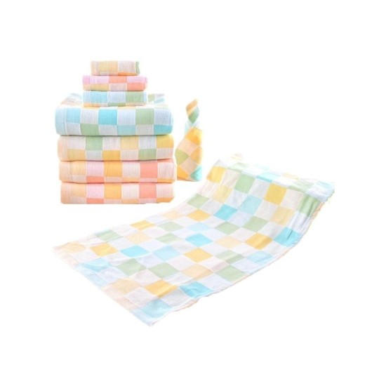 Premium Cotton Adult Towel 33x73cm - Soft, Antibacterial, No Shedding, Skin-Friendly Face & Bath Towel