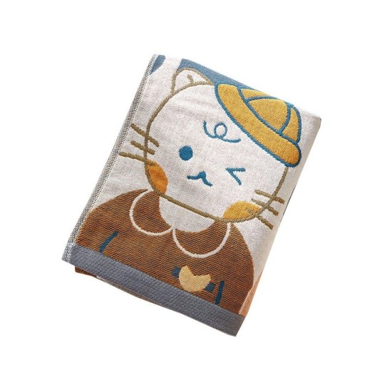 Soft Cotton Gauze Bath Towel - Super Absorbent, Quick-Dry, Gentle on Skin for Adults and Kids
