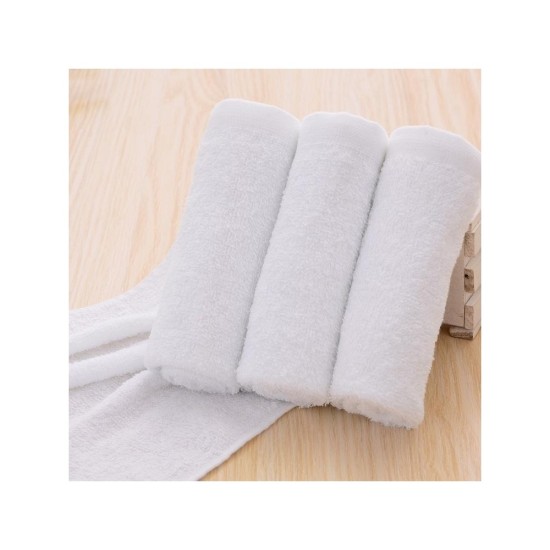 Premium A-Class 100% Cotton White Towel Set for Bathroom and Hotel Use